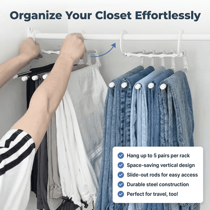 SmartCloset™ - Space-saving 5-tier pants organizer