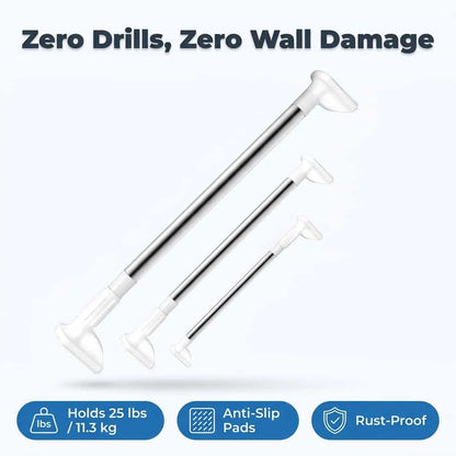 Adjustable Curtain Pole - Perfect Twist Fit