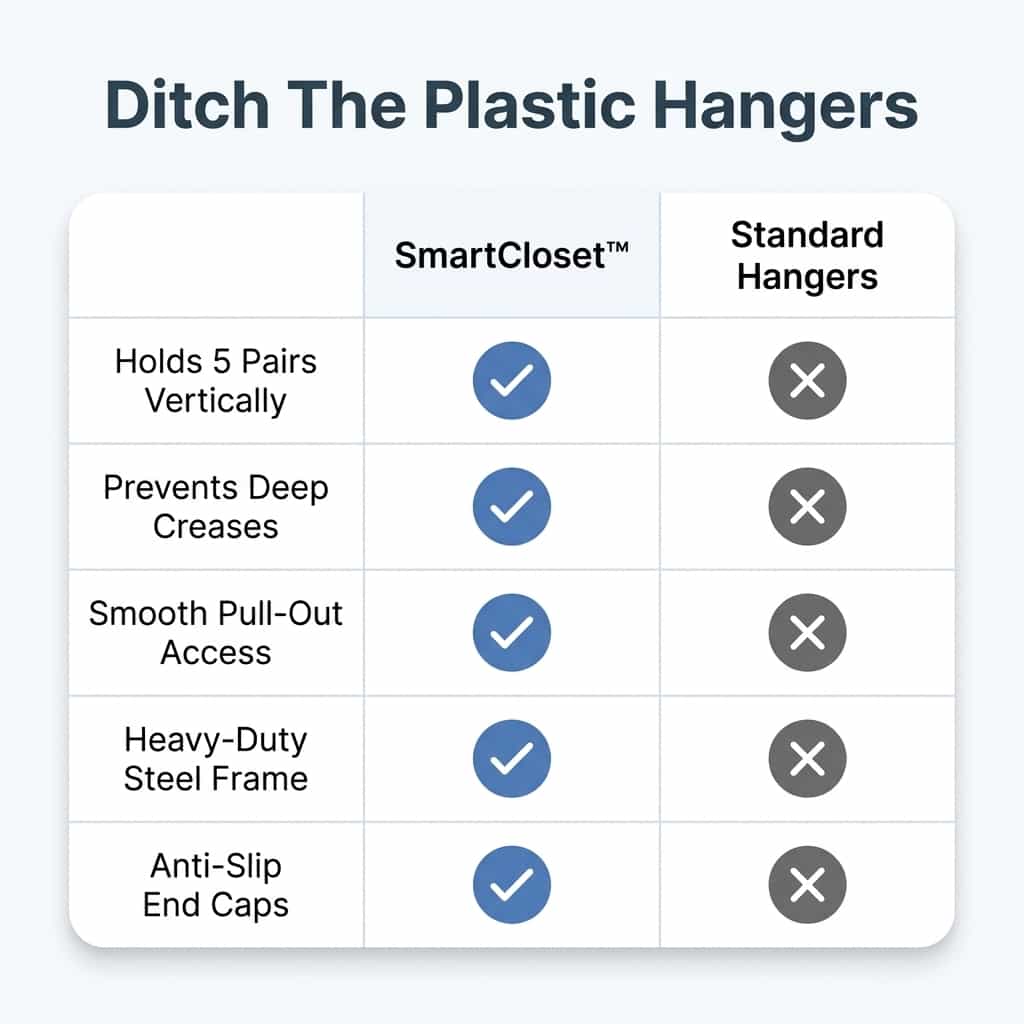 SmartCloset™ - Space-saving 5-tier pants organizer