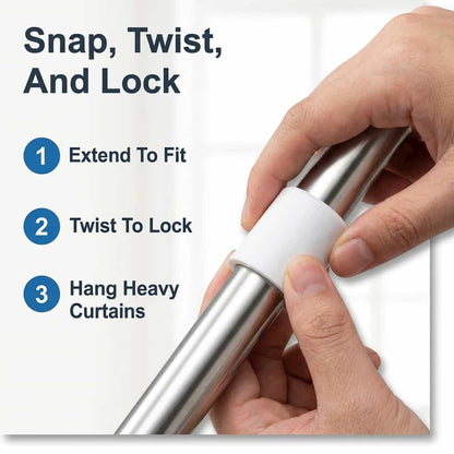 Adjustable Curtain Pole - Perfect Twist Fit