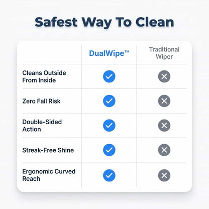 DualWipe™ - Extendable Exterior Glass Cleaner
