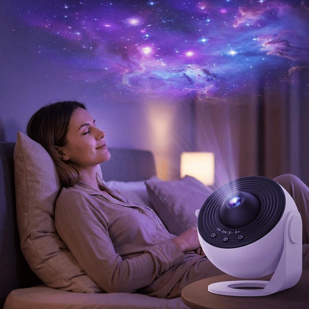 HD Galaxy Star Projector - Silent operation for a peaceful and calming sleep environment