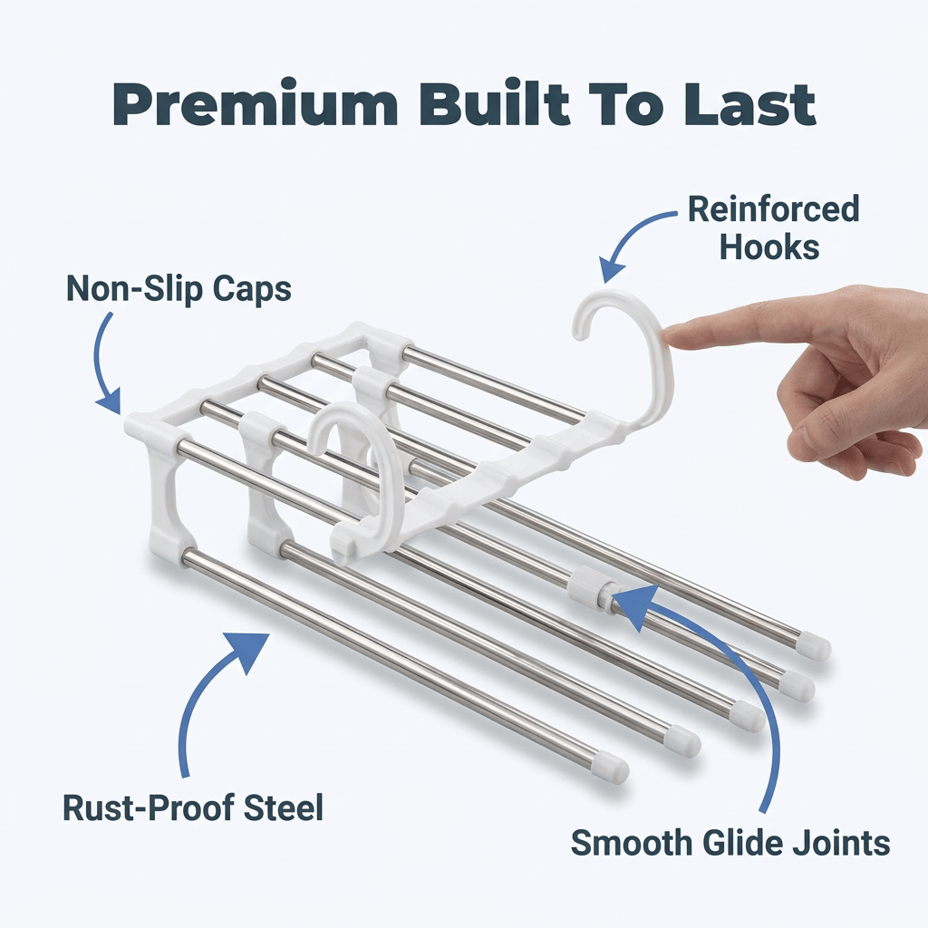 SmartCloset™ - Space-saving 5-tier pants organizer
