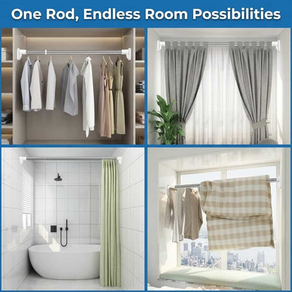 Adjustable Curtain Pole - Perfect Twist Fit