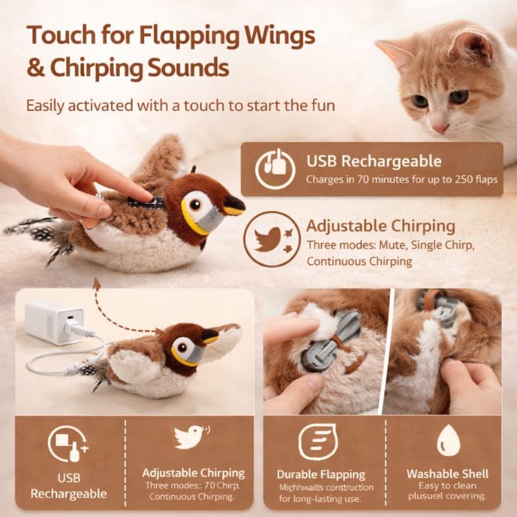 BirdBuddy™ – Interactive Bird Toy for Cats