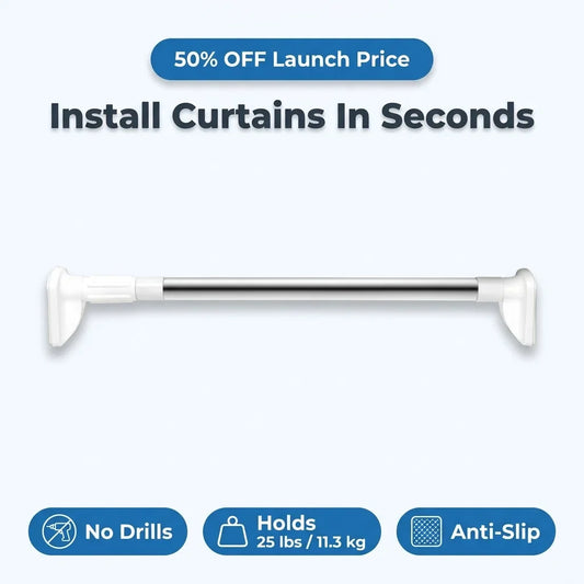 Adjustable Curtain Pole - Perfect Twist Fit
