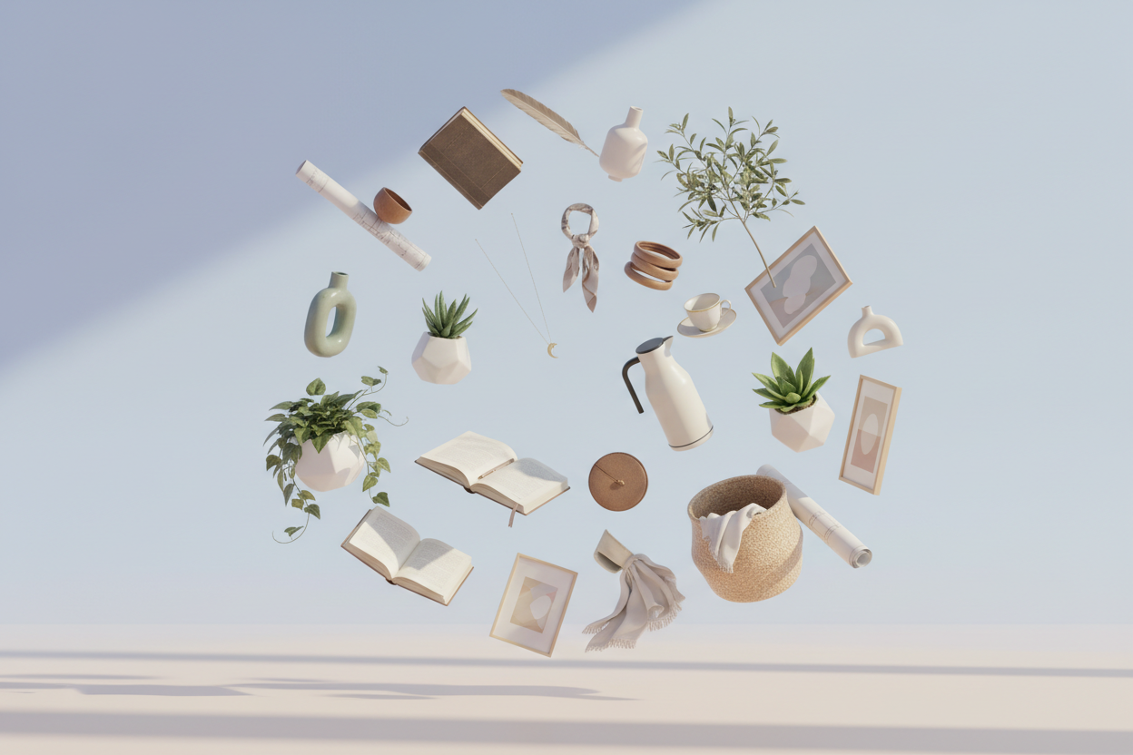 Imge for a generalist store, creative, peaceful